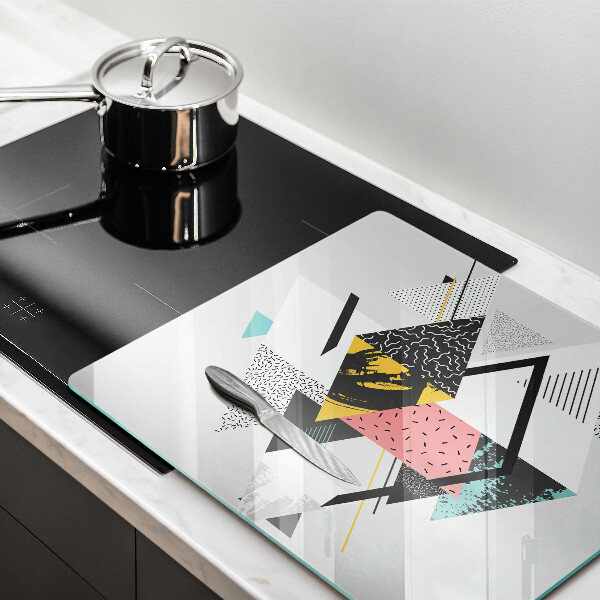 Skärbräda av glas Abstraktionstrianglar