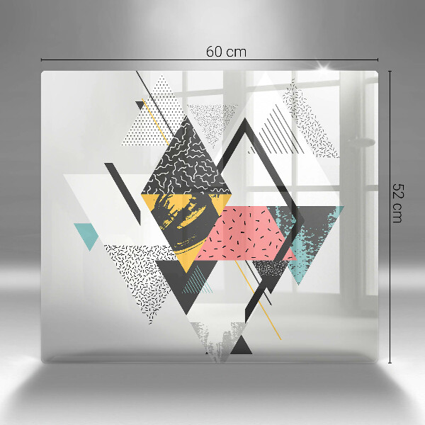 Skärbräda av glas Abstraktionstrianglar