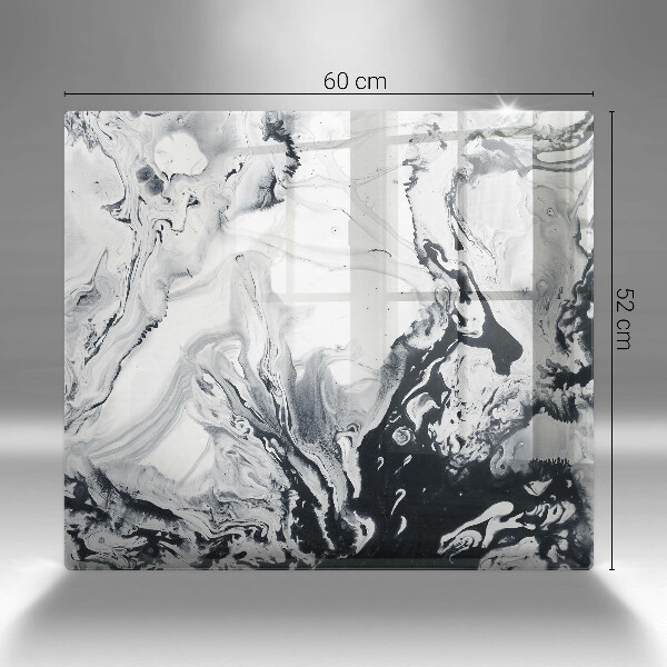 Skärbräda av glas Bläckabstraktion