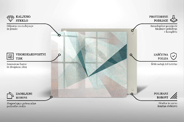 Skärbräda av glas Skarp abstraktion