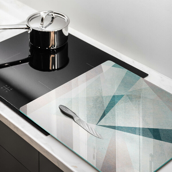 Skärbräda av glas Skarp abstraktion