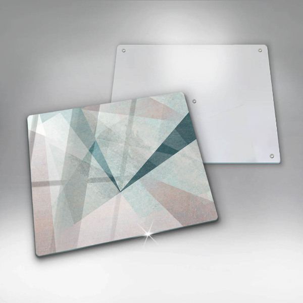 Skärbräda av glas Skarp abstraktion