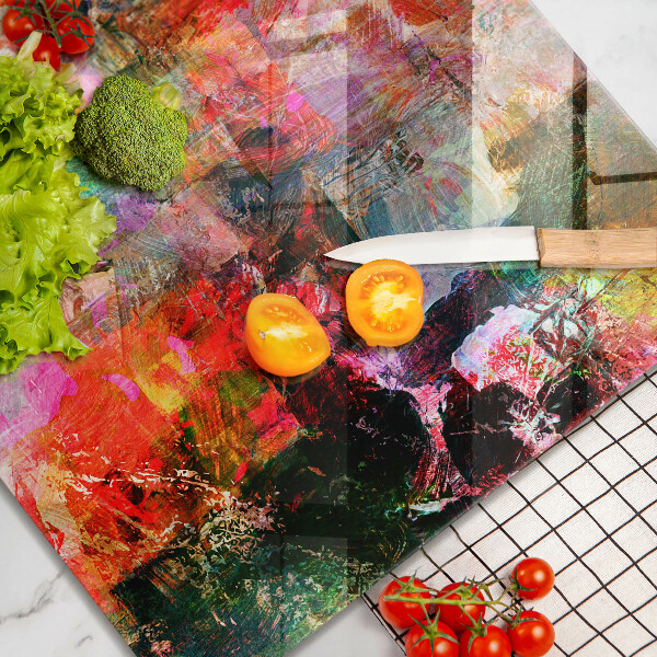 Skärbräda av glas Måla abstraktion