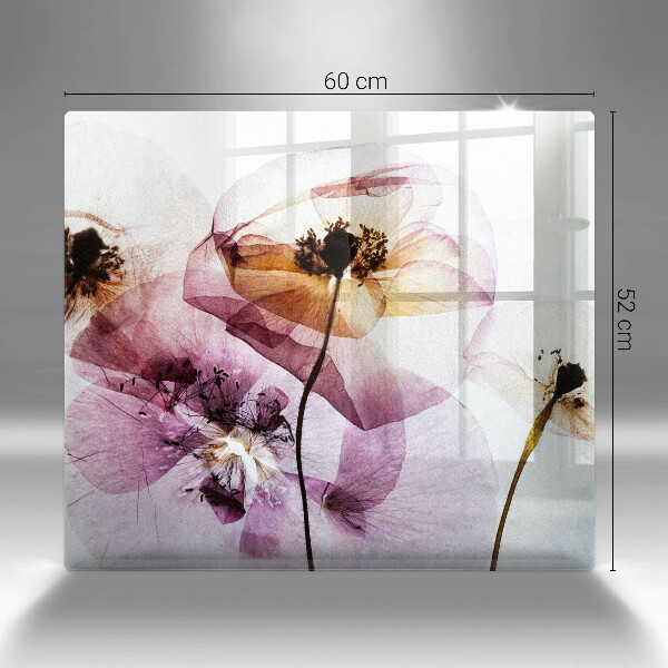 Skärbräda av glas Fina blommor