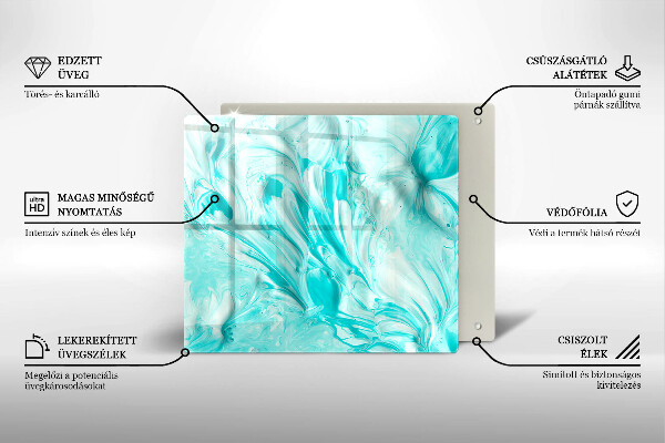 Skärbräda av glas Abstraktionsfärger