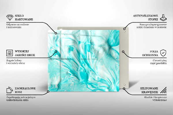 Skärbräda av glas Abstraktionsfärger