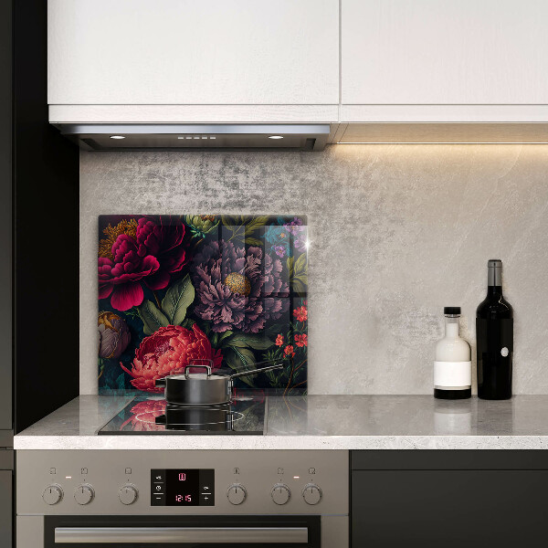 Skärbräda av glas Vackra blommor