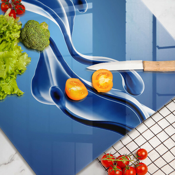 Skärbräda av glas Vätskeabstraktion