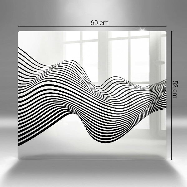 Skärbräda av glas Linjär abstraktion