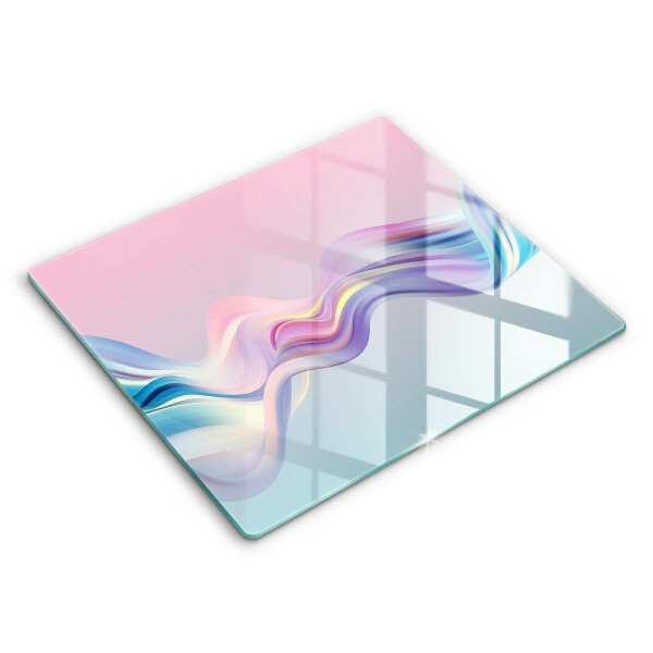 Skärbräda av glas Pastell abstraktion