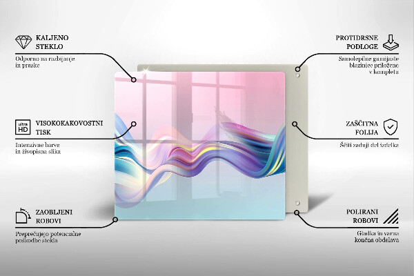 Skärbräda av glas Pastell abstraktion