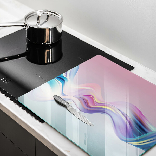 Skärbräda av glas Pastell abstraktion