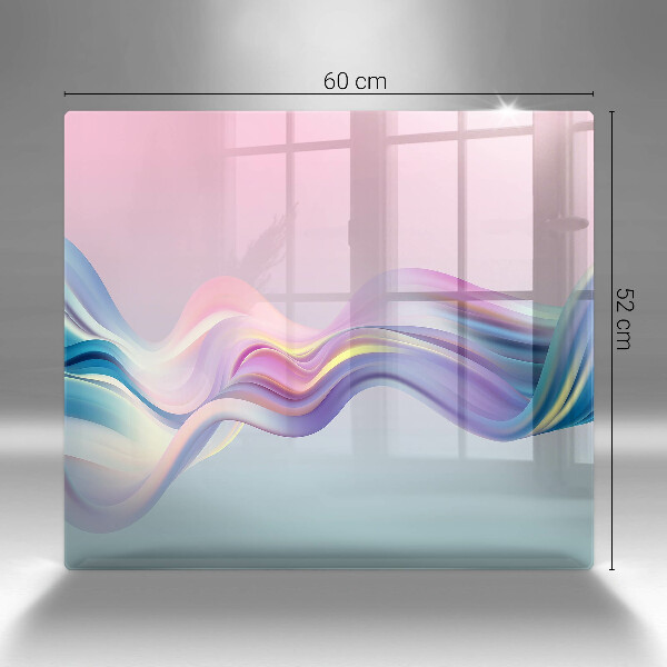 Skärbräda av glas Pastell abstraktion