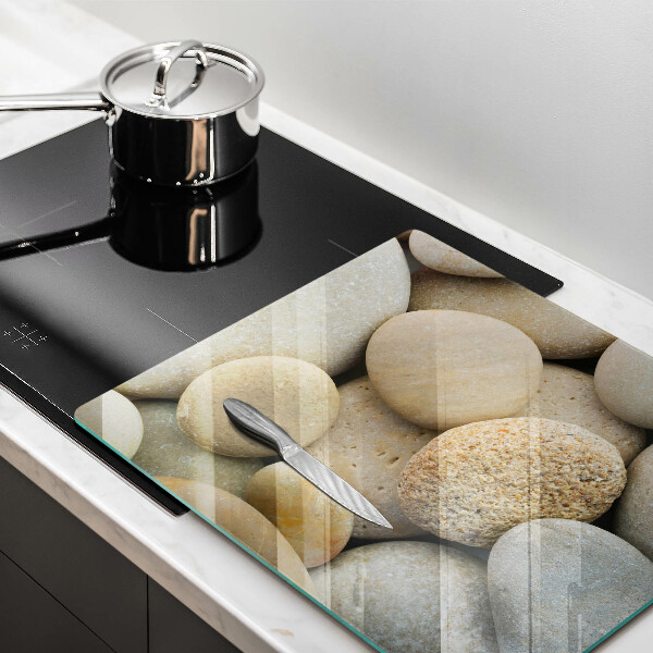 Skärbräda av glas Ovalt stenmönster