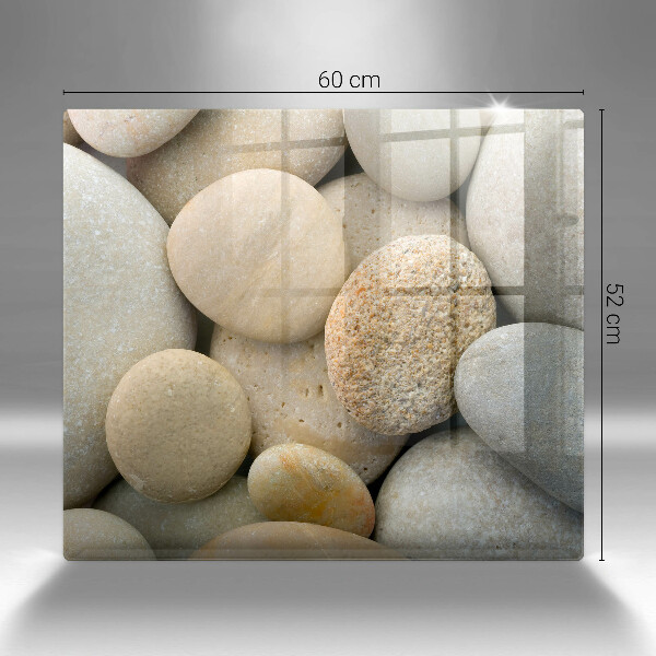 Skärbräda av glas Ovalt stenmönster