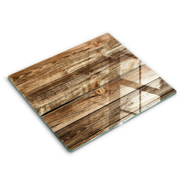 Skärbräda av glas Trä planka textur