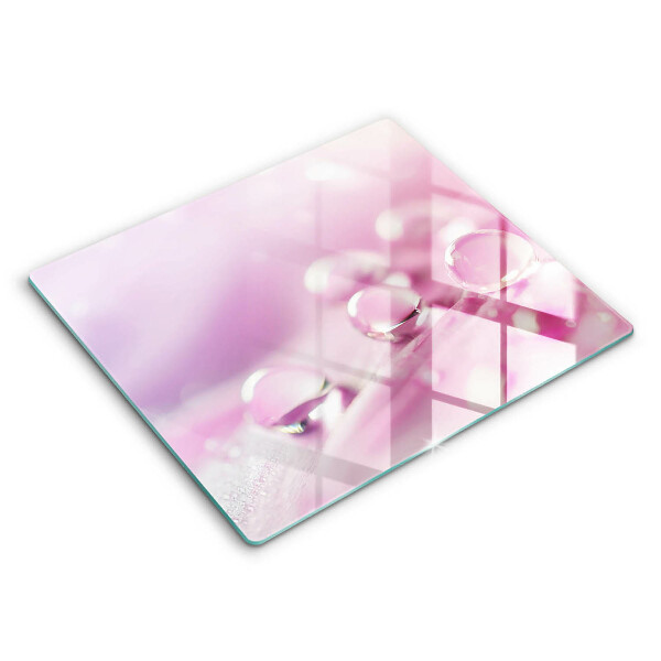 Skärbräda av glas Dagg blomblad