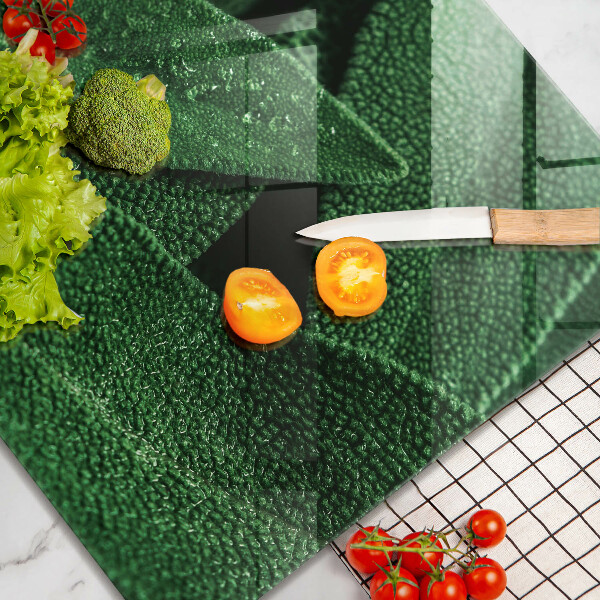 Skärbräda av glas Blad av växten