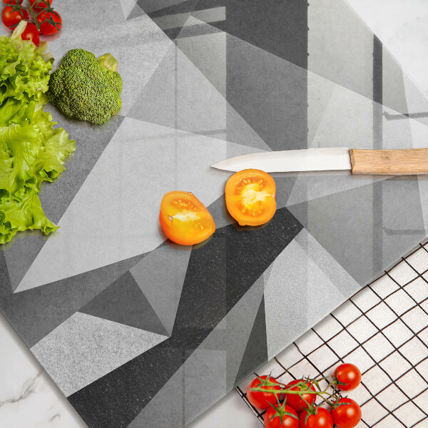 Skärbräda av glas Konkret skarp abstraktion