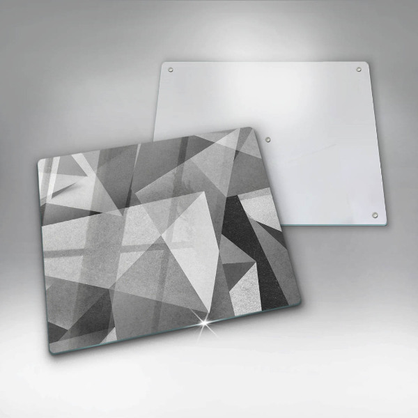 Skärbräda av glas Konkret skarp abstraktion