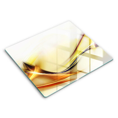 Skärbräda av glas Abstraktion ljusa linjer