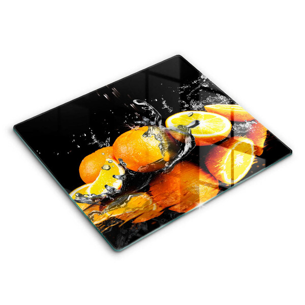 Skärbräda av glas Saftig orange frukt