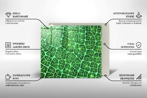 Skärbräda av glas Bladstruktur