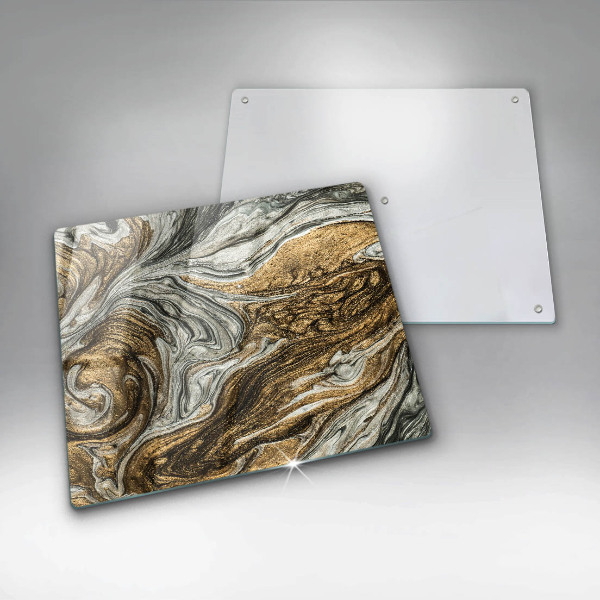 Skärbräda av glas Rik abstraktion