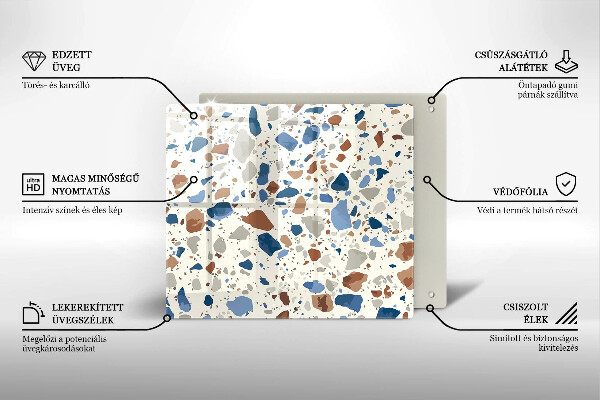 Skärbräda av glas Dekorativt stengods