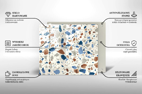 Skärbräda av glas Dekorativt stengods