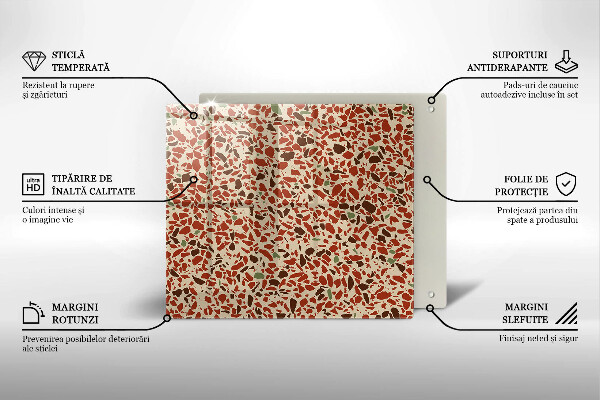 Skärbräda av glas Litet stengods
