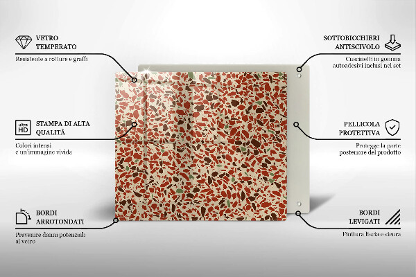 Skärbräda av glas Litet stengods
