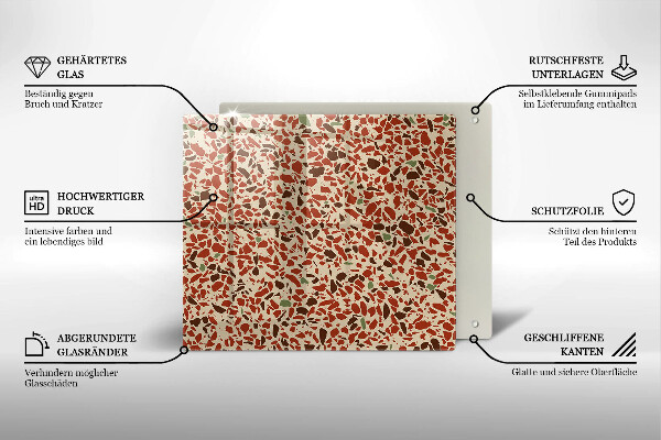 Skärbräda av glas Litet stengods