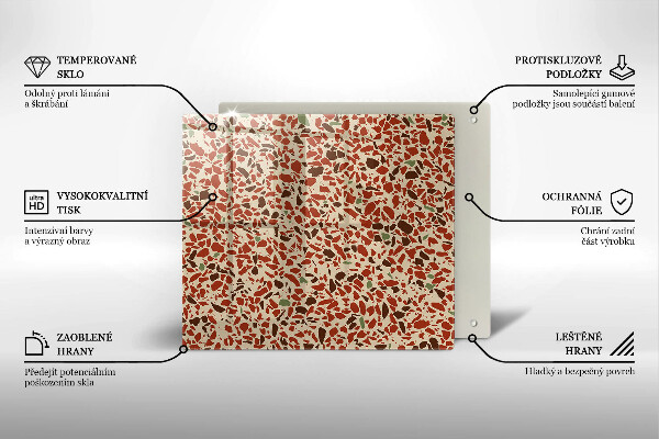 Skärbräda av glas Litet stengods