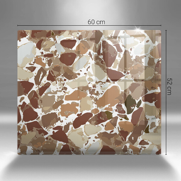 Skärbräda av glas Sten dekorativa fläckar