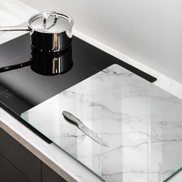 Skärbräda av glas Elegant marmorstruktur