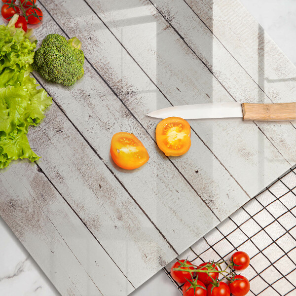 Skärbräda av glas Gamla träskivor