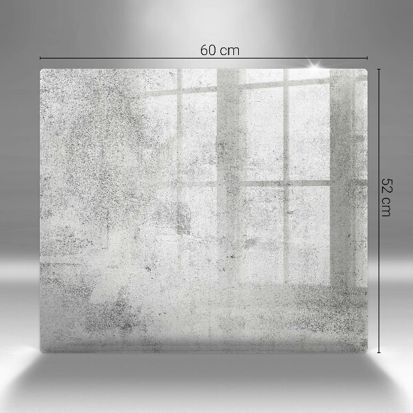 Skärbräda av glas Betongstruktur