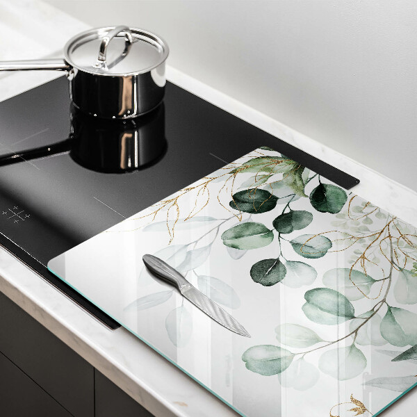 Skärbräda av glas Målade växter