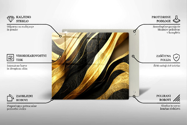 Skärbräda av glas Elegant abstraktion