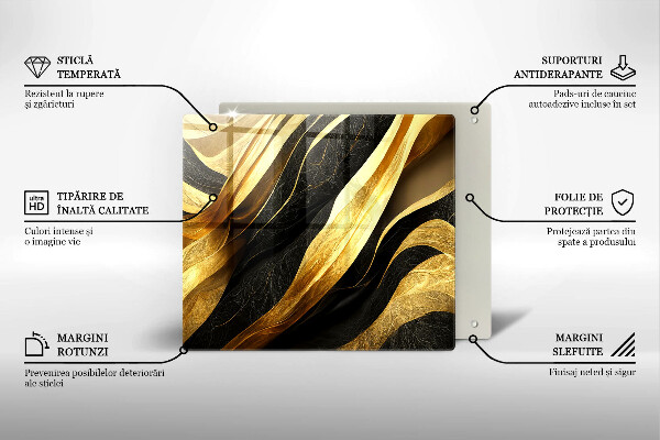 Skärbräda av glas Elegant abstraktion