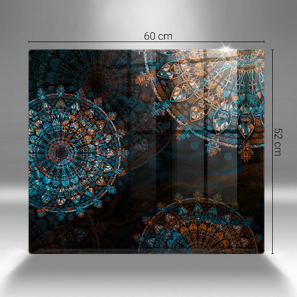 Skärbräda av glas Boho vintage hjul