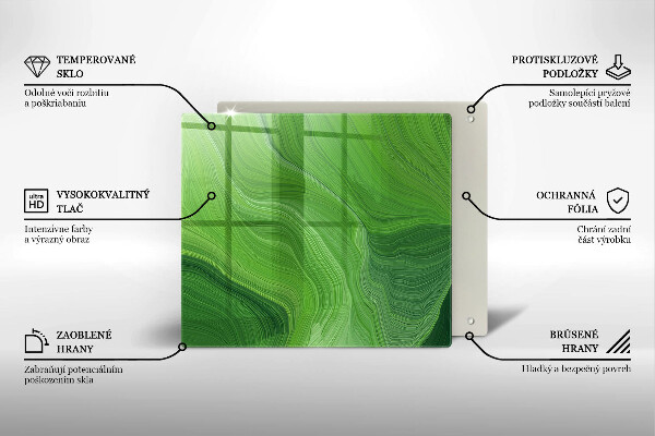 Skärbräda av glas Abstrakt konsistens