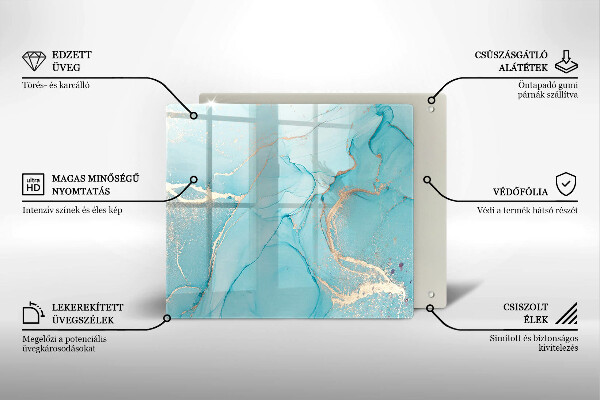Skärbräda av glas Abstrakt sten