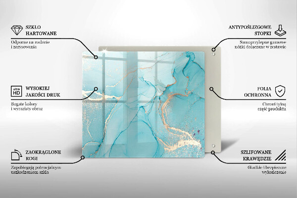 Skärbräda av glas Abstrakt sten