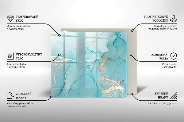 Skärbräda av glas Abstrakt sten