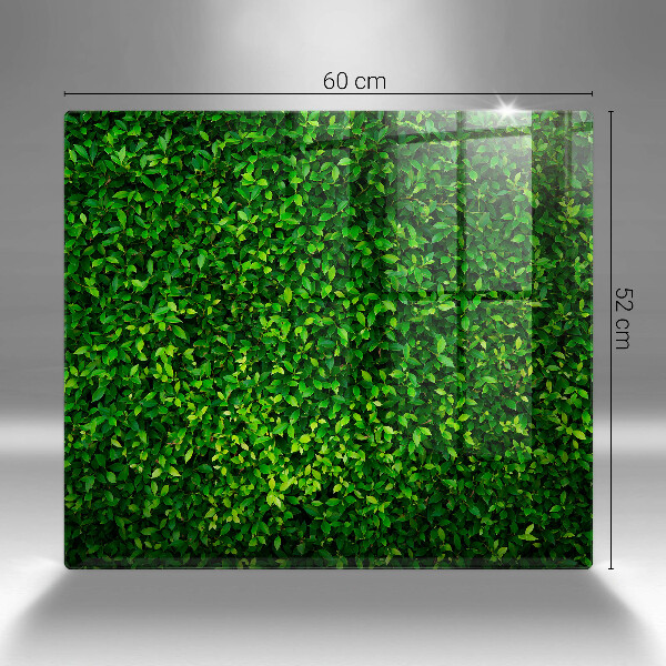 Skärbräda av glas Plantera små blad