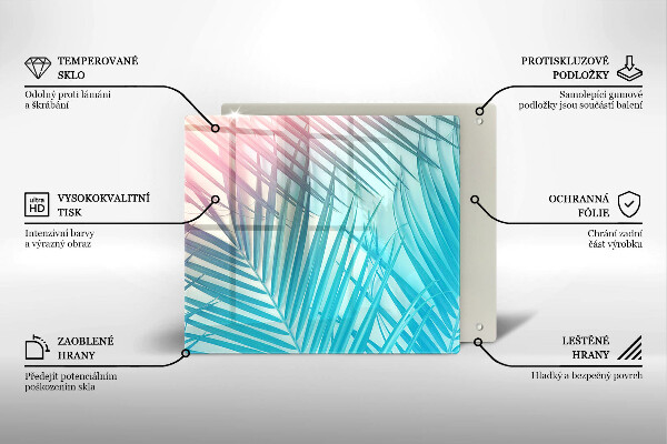 Skärbräda av glas Pastellblad