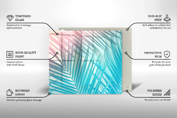 Skärbräda av glas Pastellblad