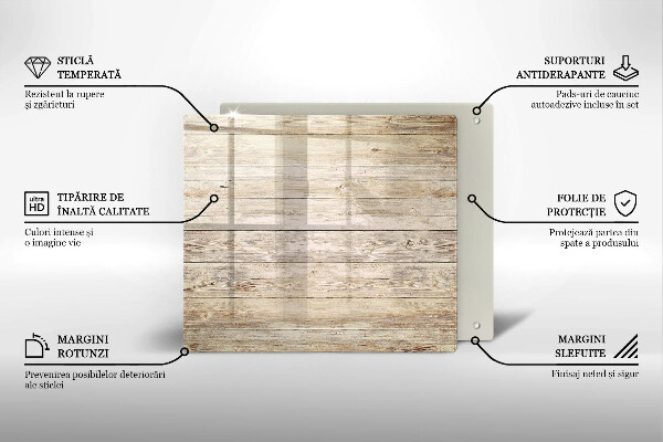 Skärbräda av glas Träskivor